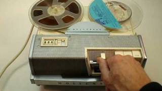 SOLD Vintage Wollensak T1500 Reel to Reel Tape Recorder Demo [upl. by Aelc]