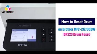 How to Reset Drum on Brother MFCL3770CDW Brother DR223CL Drum Reset [upl. by Todd]