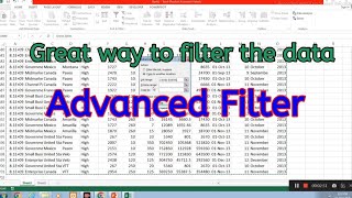 Advanced filter in Excel advancedfilter advancefilter filter exceladvanced excelfilter excel [upl. by Inalaek964]