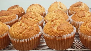 EASY BASIC VANILLA MUFFINS RECIPE  SUPER SOFT AND FLUFFY VANILLA MUFFINS [upl. by Ignatia]