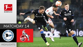 Arminia Bielefeld  1 FC Köln 11  Highlights  Matchday 14 – Bundesliga 202122 [upl. by Adlesirhc]