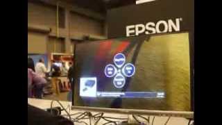 SXSW14 Epson Moverio Smart Glasses Demo [upl. by Faxun]