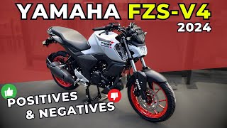 2024 Yamaha FZSV4  Detailed Review  Positives and Negatives  Is it Worth it yamahafzsv4 [upl. by Adekam]