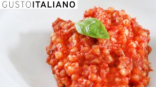 Fregola al pomodoro  RICETTA ORIGINALE  Perfect tomato fregola [upl. by Suzzy]