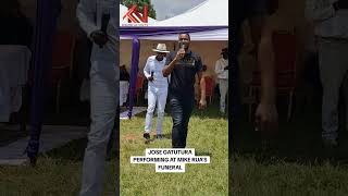 Jose Gatutura performing at Mike rua father burial [upl. by Hey]