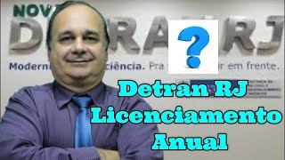 Detran RJ Licenciamento Anual [upl. by Audi854]