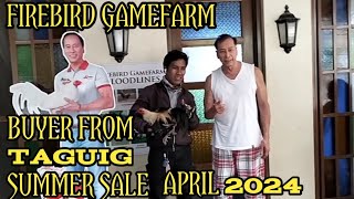 SUMMER SALE SA FIREBIRD GAMEFARM NGAYONG BUWAN NG APRIL 2024 [upl. by Cranston]