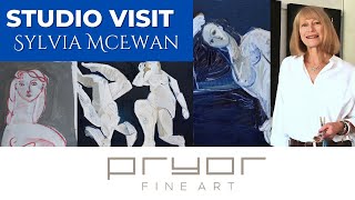 IN THE STUDIO with Sylvia McEwan  Abstract Figurative Artist [upl. by Brebner]