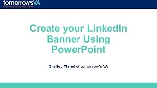 How to create a LinkedIN Banner Using PowerPoint [upl. by Irec]