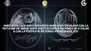 A Paniquear  Santa grifa LYRICS [upl. by Brigida]