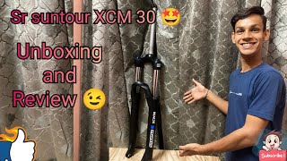 Unboxing and review new fork 😉  Sr suntour XCM 30 🤩✨ [upl. by Jacobba]