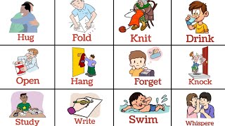 50 Action Verbs  Action verbs  Action words  English Vocabulary  Vocabulary with pictures [upl. by Ajnat336]