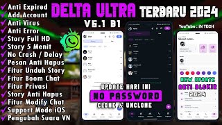 WhatsApp Delta Ultra Update 2024  WhatsApp Delta Terbaru 2024  Delta Ultra v61 b1 2024 [upl. by Adnamor]