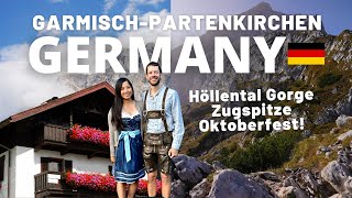 Germany’s GarmischPartenkirchen 🇩🇪🥨  Gorge hikes Zugspitze amp Oktoberfest Travel Vlog [upl. by Anej526]