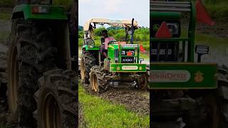 John Deere 5050D 4wd full power in the mud viralvideotractortrendingshortsjohndeere [upl. by Shornick]