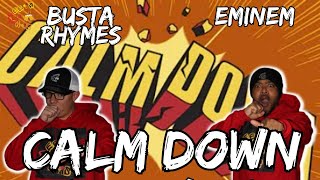 THIS IS WHAT YOU CALL BAR FOR BAR  Busta Rhymes ft Eminem  Calm Down Reaction [upl. by Reinar903]