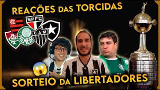 REAÇÕES DOS RIVAIS COM MEDO NO SORTEIO DA LIBERTADORES  TEM PALMEIRAS x BOTAFOGO [upl. by Ahsilav231]