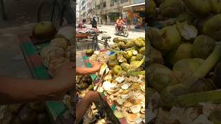 Roadside Cutting Skills  Palmyra Palm Fruit Cutting Skills shorts viralshort [upl. by Odranar]