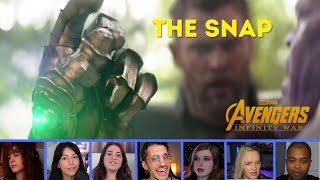 Reactors Reacting to THANOS and THE SNAP  Avengers Infinity War [upl. by Clayborne410]