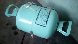 Small BBQ Grill from empty Freon Cylinder Tank [upl. by Rhianna]