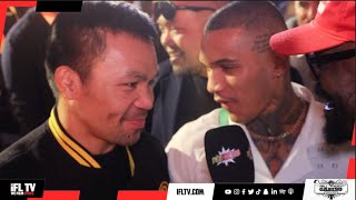 DO YOU WANT TO FIGHT  CONOR BENN FRONTS MANNY PACQUIAO AS DEREK CHISORA QUESTIONS THEM BOTH [upl. by Paolo]