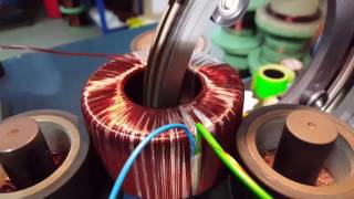 Multiwire toroidal transformer winding [upl. by Alithea]