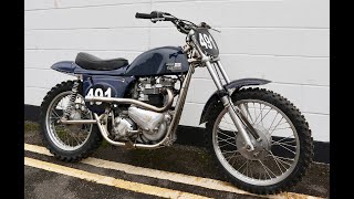 Classic Scrambles 750cc PreUnit Triumph Rickman Metisse  Start Up [upl. by Gwynne384]