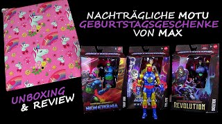 Nachträgliche Masters Of The Universe Geburtstagsgeschenke von Max  SyKlone ® Unboxing amp Review [upl. by Narret]