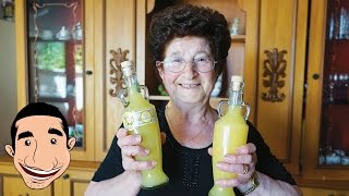 LIMONCELLO RECIPE  Italian Nonna making the Best Limoncello in the World [upl. by Yecad]