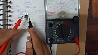 How to test SCR Thyristor with Analog Multimeter [upl. by Bamberger277]