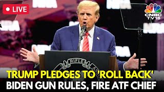 Trump Speaks at NRA  Trump Accepts NRA Endorsement Urges Gun Owners To Vote in US Elections  N18G [upl. by Chery]