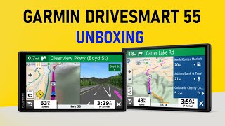 Garmin DriveSmart 55 MTS EU Unboxing HD 0100203712 [upl. by Ansilma]