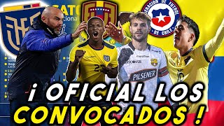 OFICIAL 26 CONVOCADOS DE FELIX SANCHEZ SELECCION ECUADOR VS VENEZUELA Y CHILE 2023 ELIMINATORIAS [upl. by Marilyn]