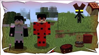 Minecraft mod miraculous tales of ladyblock and craft noir V111 Minecraft java Pojavlauncher [upl. by Lilyan]