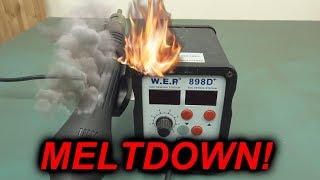 EEVblog 1171  Yihau WEP SMD Rework Station Meltdown [upl. by Alyakcim995]