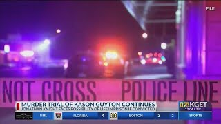 Murder trial of Kason Guyton continues Jonathan Knight faces life in prison if convicted [upl. by Thamora]