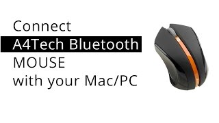 Connect A4Tech Bluetooth Mouse to MacPC [upl. by Kendrick683]