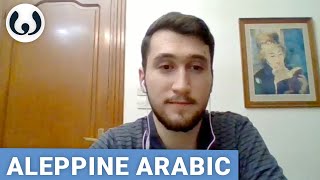 Ahmad speaking Aleppo Arabic and English  Semitic languages  Wikitongues [upl. by Laverna]