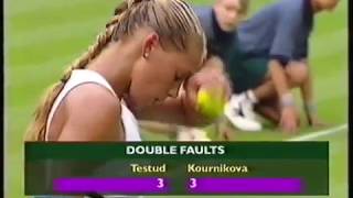 Anna Kournikova vs Sandrine Testud 2000 Wimbledon R1 [upl. by Goodman143]