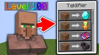 Minecraft ama KÖYLÜLERİ GELİŞTİREBİLİYORUM [upl. by Beyer]