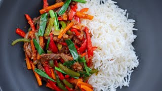 How To Make DELICIOUS BEEF STIR FRY in 30 MINUTES [upl. by Ater379]