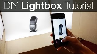 DIY Light Box Photography Tutorial  How to make a Lightbox [upl. by Cranston120]