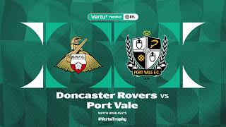 Doncaster Rovers v Port Vale Highlights [upl. by Blodget54]