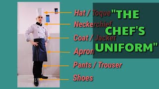 CHEFS UNIFORM  Parts Of Chefs Uniform And Its Purpose [upl. by Aihceyt]