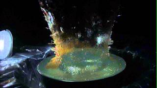 Hypervelocity impact experiment into water at the NASA Ames Vertical Gun Range [upl. by Brandise]