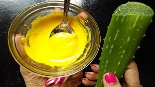 एलो वेरा फेसपैक चेहरे को गोरा निखार देगा  Aloe Vera face pack [upl. by Ahsiloc]