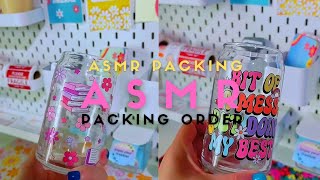 ASMR 💚 Orders Packing 😌 Pack With Me And Enjoy ASMR sounds ✨️ [upl. by Ahtnammas411]