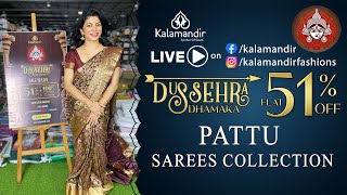 Kalamandir Dussehra Dhamaka SALE Flat 51 OFF  Pattu Sarees  WhatsApp 9852 9852 99  Kalamandir [upl. by Ikkiv]