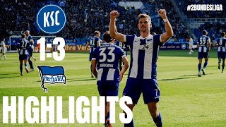 Karlsruher SC  Hertha BSC 13 Highlights 2 Bundesliga 202425 [upl. by Handel]