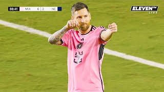 Lionel Messi 3 Goals Vs New England  INSANE HAT TRICK 62 [upl. by Wehtam]